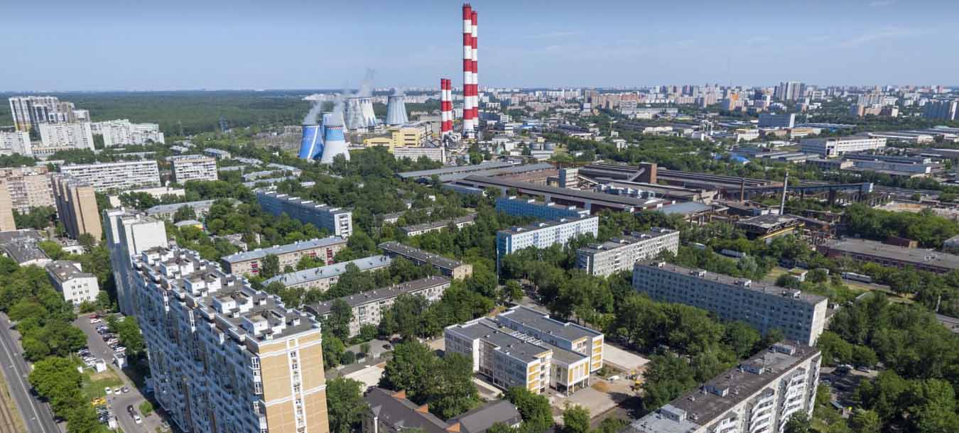 Москва, район Метрогородок, фото с высоты