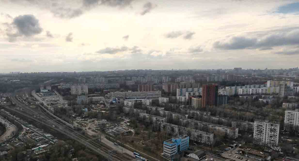 Москва, район Царицыно, фото с высоты