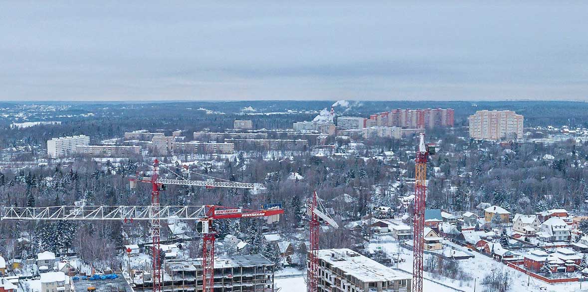 Новая Москва, Кокошкино, фото с высоты, зима